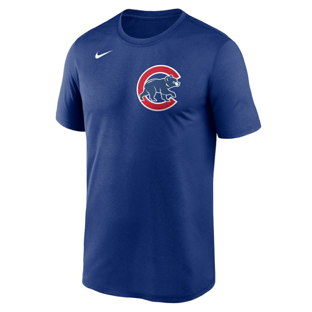 Chicago Cubs Legend Fuse Wordmark T-Shirt  Royal