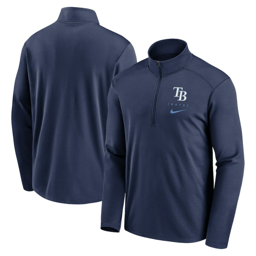 Tampa Bay Rays Franchise Logo Pacer Performance Half-Zip Top Navy