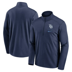 Tampa Bay Rays Franchise Logo Pacer Performance Half-Zip Top Navy