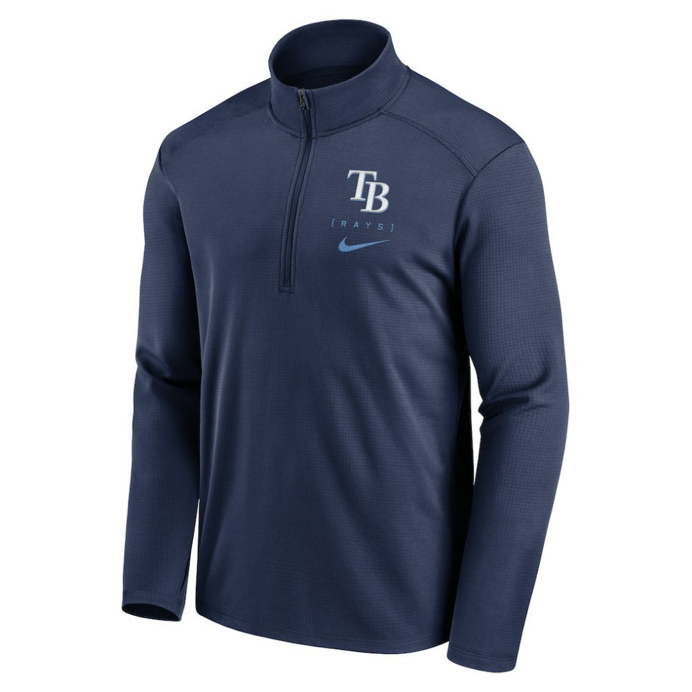 Tampa Bay Rays Franchise Logo Pacer Performance Half-Zip Top Navy