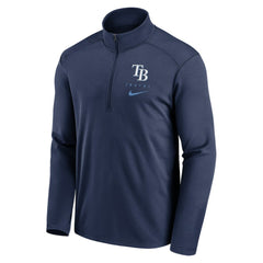 Tampa Bay Rays Franchise Logo Pacer Performance Half-Zip Top Navy