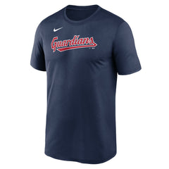 Cleveland Guardians Legend Fuse Wordmark T-Shirt  Navy