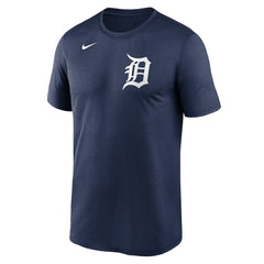 Detroit Tigers Legend Fuse Wordmark T-Shirt  Navy