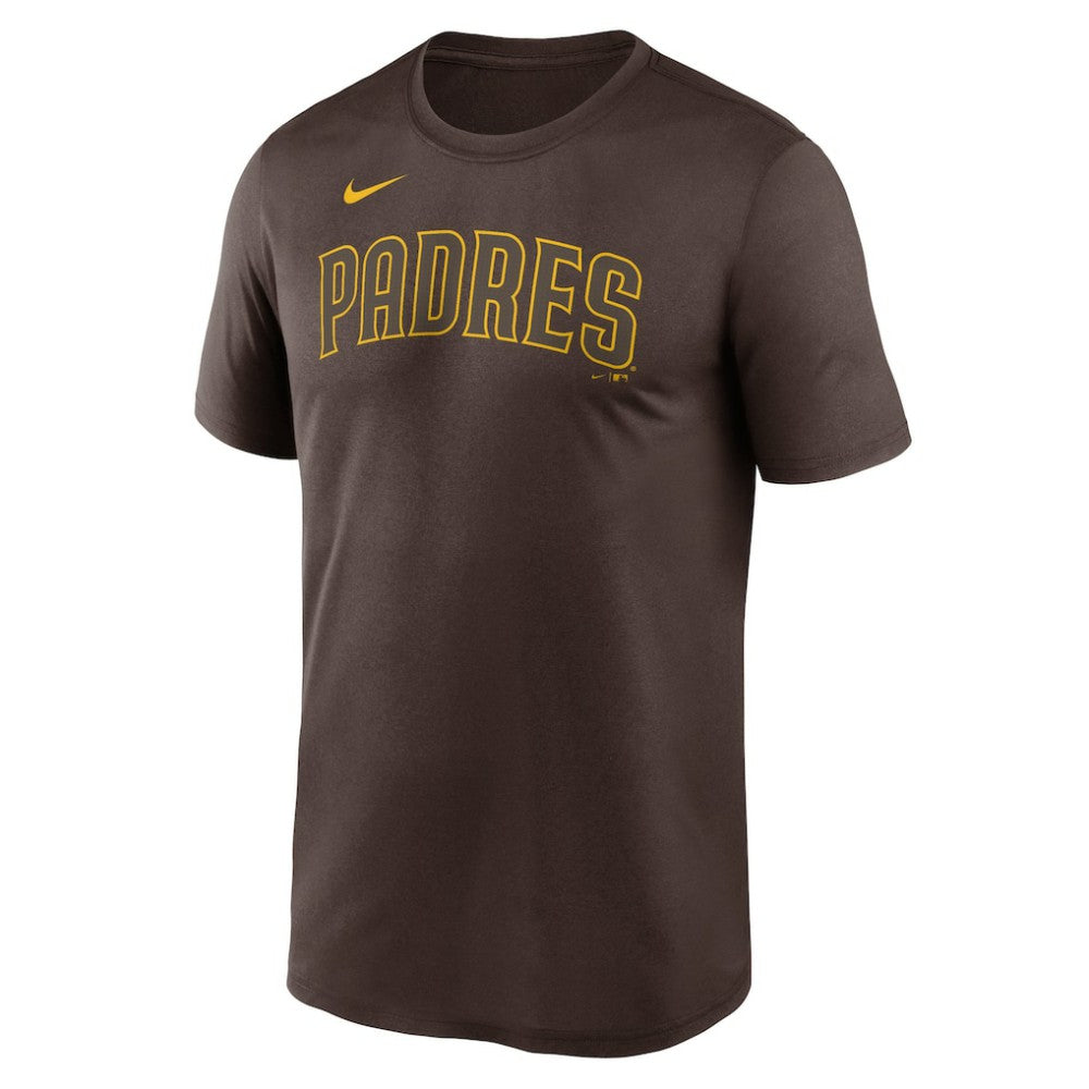 San Diego Padres Legend Fuse Wordmark T-Shirt  Brown