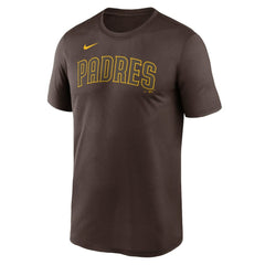 San Diego Padres Legend Fuse Wordmark T-Shirt  Brown