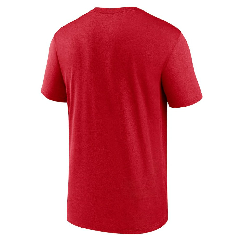 Philadelphia Phillies Legend Fuse Wordmark T-Shirt  Red