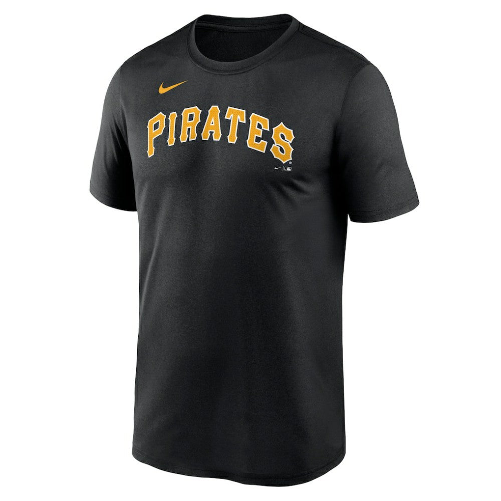 Pittsburgh Pirates Legend Fuse Wordmark T-Shirt  Black