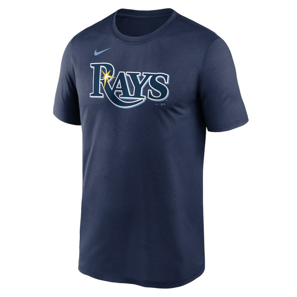 Tampa Bay Rays Legend Fuse Wordmark T-Shirt  Navy