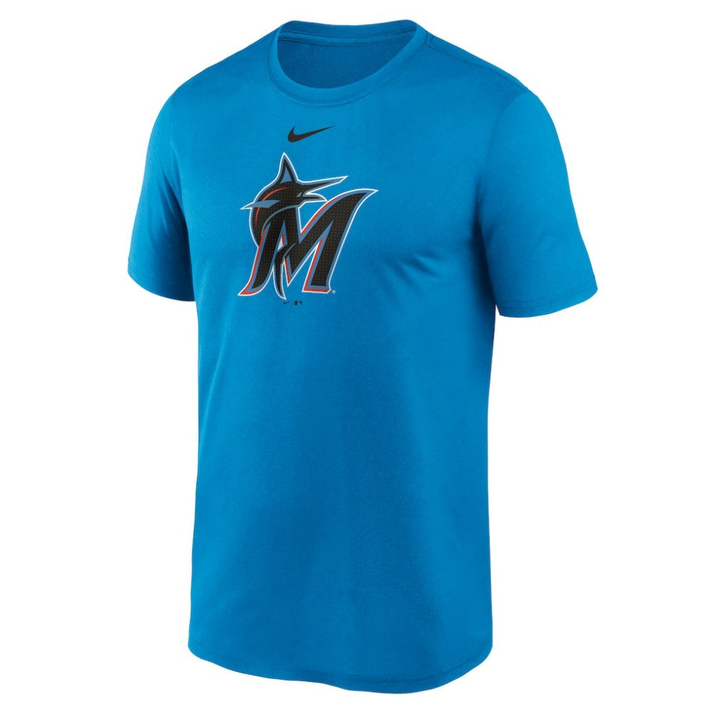 Miami Marlins Legend Fuse Large Logo Dri-FIT T-Shirt Blue