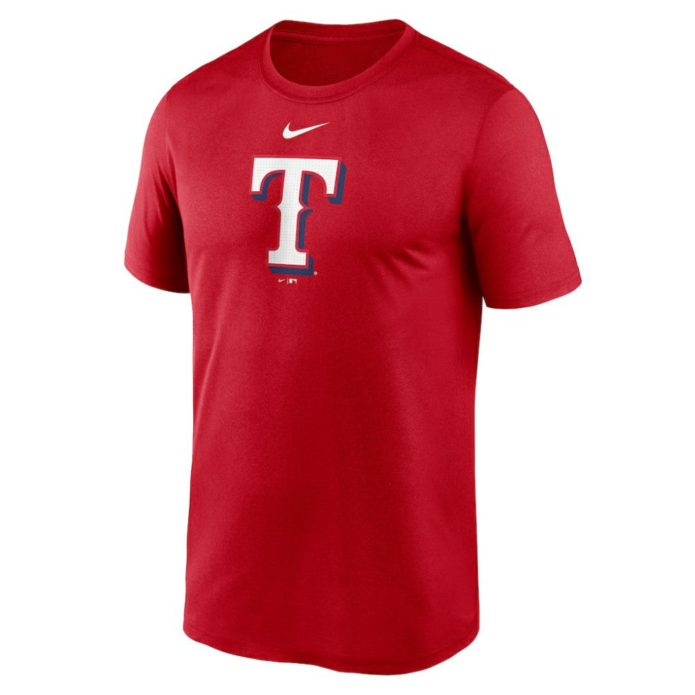 Texas Rangers Legend Fuse Large Logo Dri-FIT T-Shirt Red
