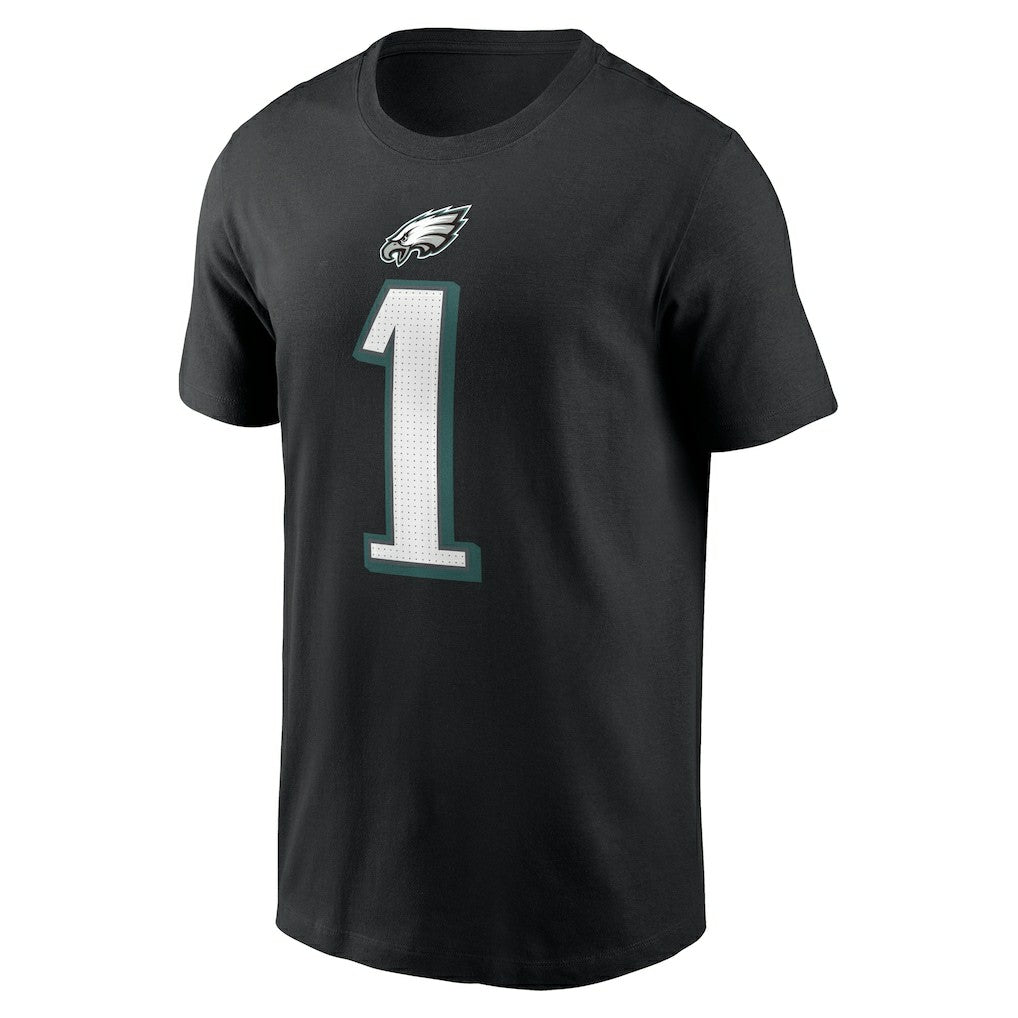 Jalen Hurts Philadelphia Eagles Player Name & Number T-Shirt - Black sale
