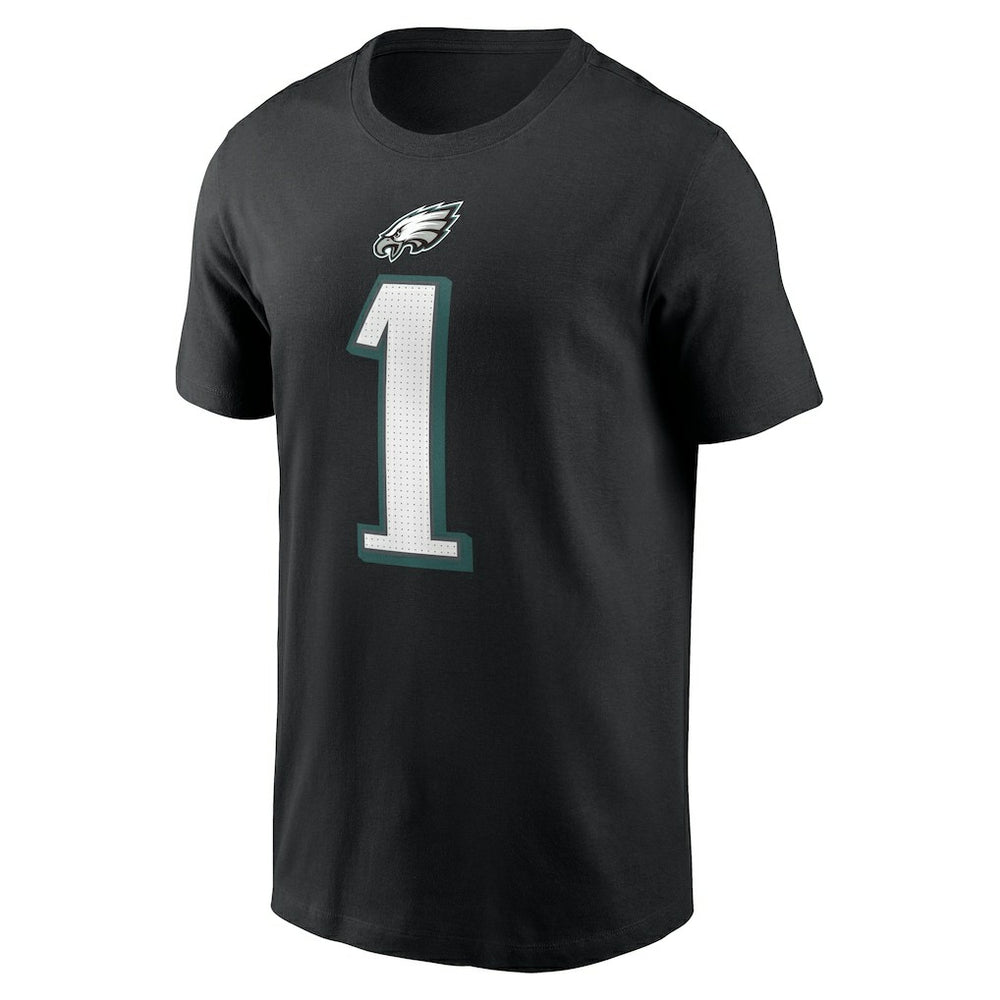 Jalen Hurts Philadelphia Eagles Player Name & Number T-Shirt - Black sale