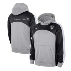 Brooklyn Nets Authentic Starting Five Force Performance Pullover Hoodie - Silver/Black discount