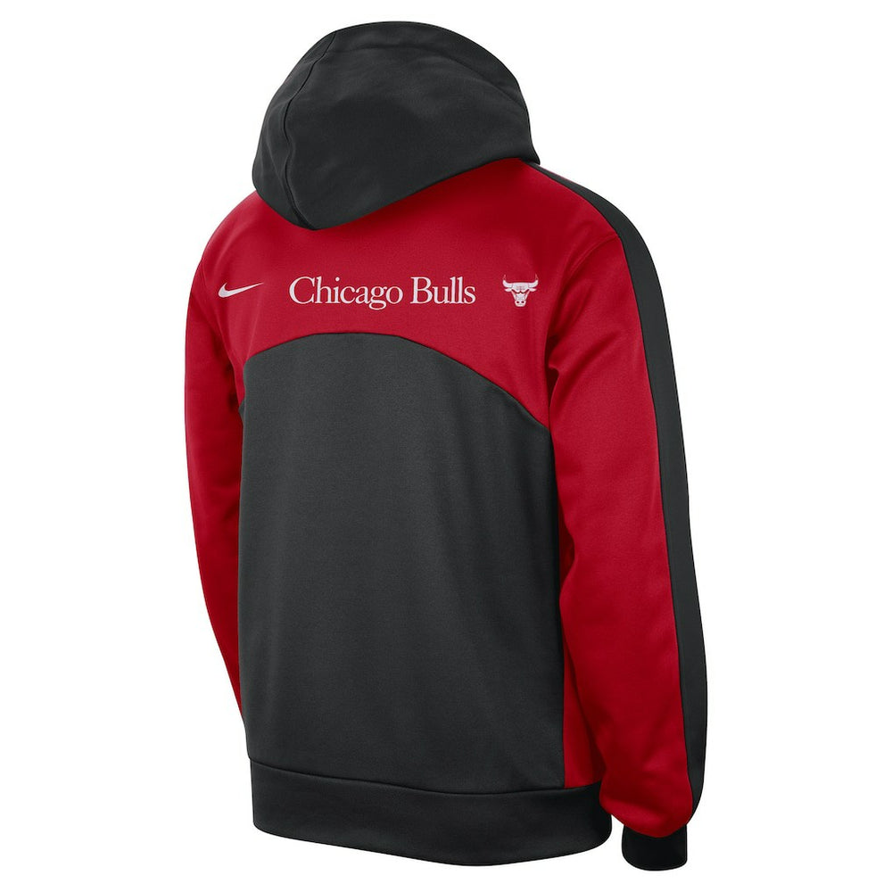 Chicago Bulls Authentic Starting Five Force Performance Pullover Hoodie - Black/Red for sale