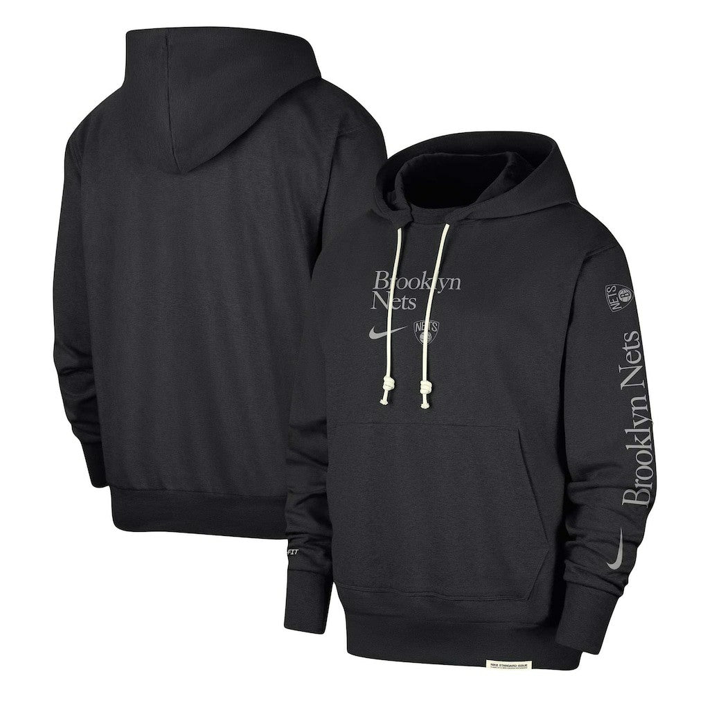Brooklyn Nets Authentic Performance Pullover Hoodie - Black online