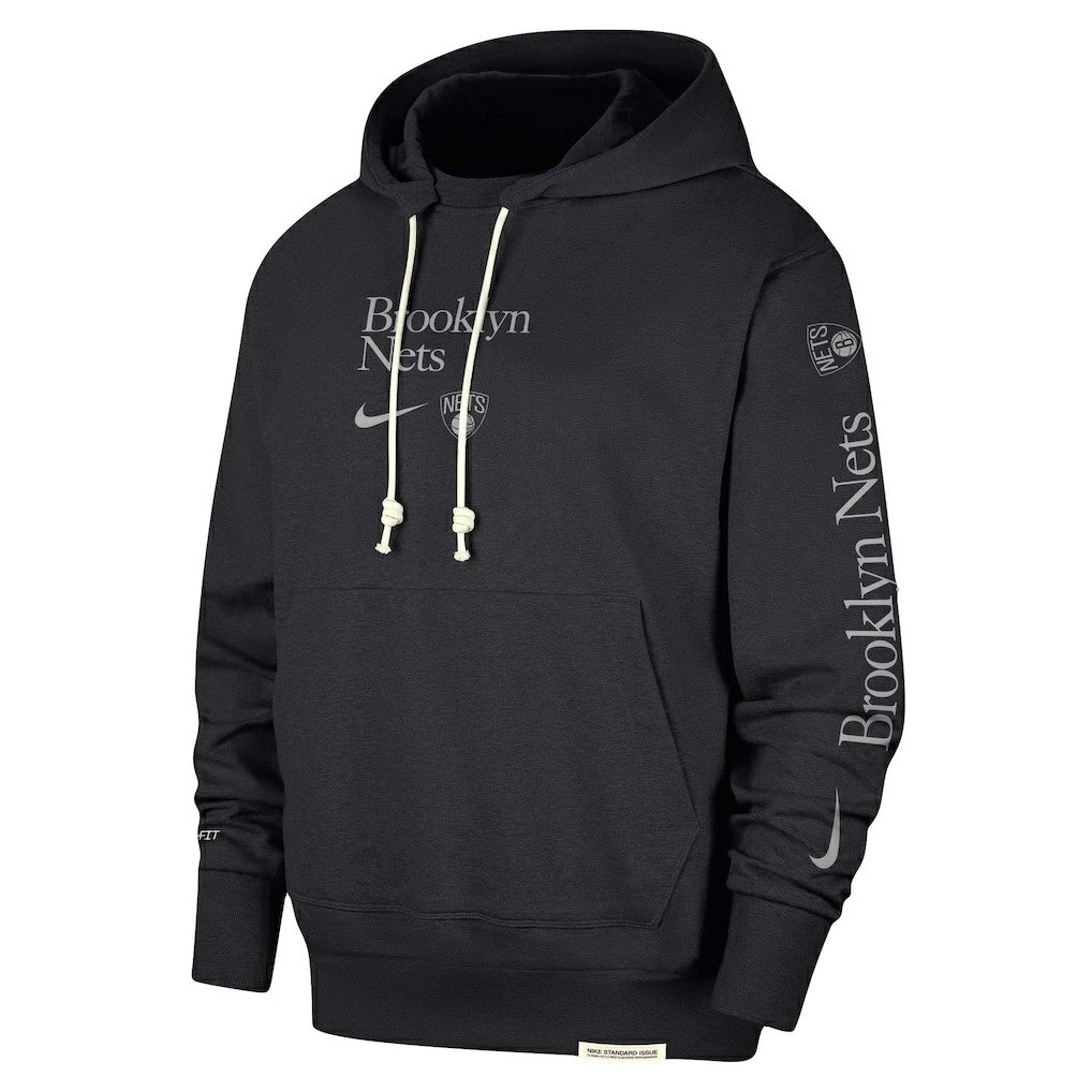 Brooklyn Nets Authentic Performance Pullover Hoodie - Black online