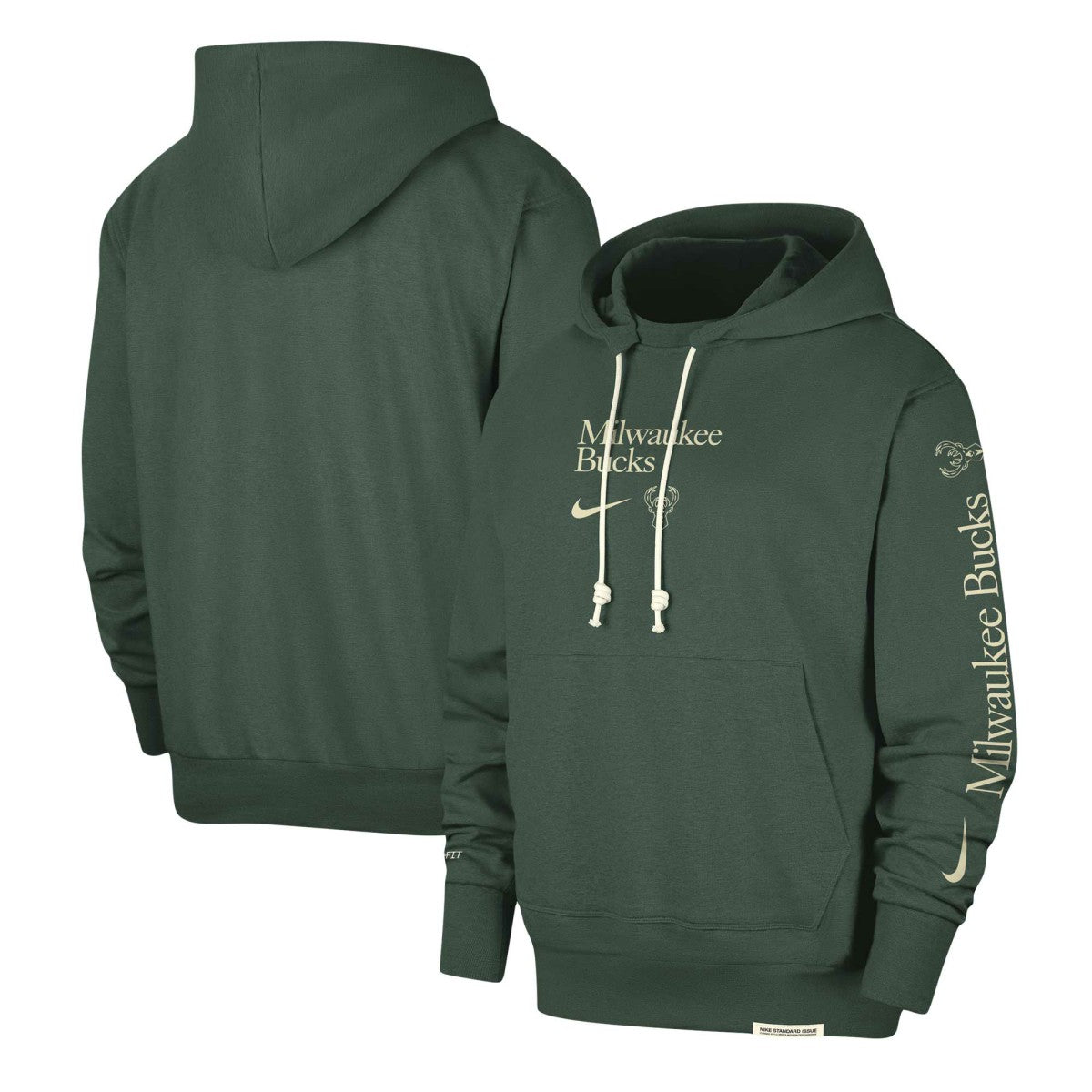 Milwaukee Bucks Authentic Performance Pullover Hoodie - Hunter Green outlet