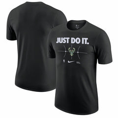 Milwaukee Bucks Just Do It T-Shirt - Black discount