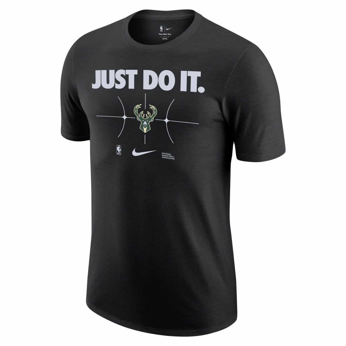 Milwaukee Bucks Just Do It T-Shirt - Black discount
