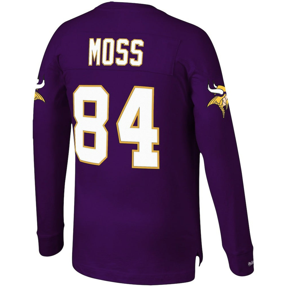 Randy Moss Minnesota Vikings Big & Tall Retired Player Name & Number Long Sleeve Top - Purple discount