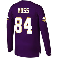 Randy Moss Minnesota Vikings Big & Tall Retired Player Name & Number Long Sleeve Top - Purple discount