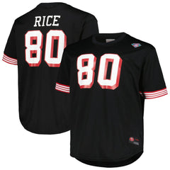 Jerry Rice San Francisco 49ers Big & Tall Mesh Player Name & Number Top - Black outlet