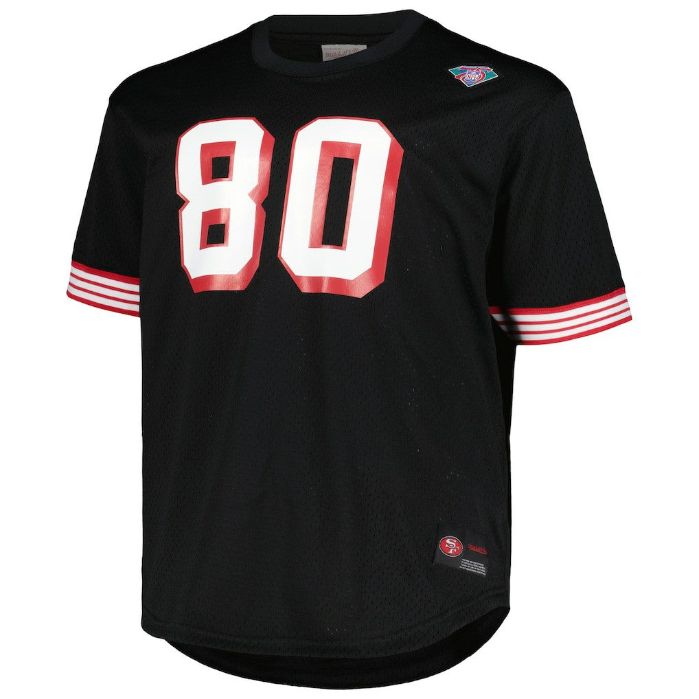 Jerry Rice San Francisco 49ers Big & Tall Mesh Player Name & Number Top - Black outlet
