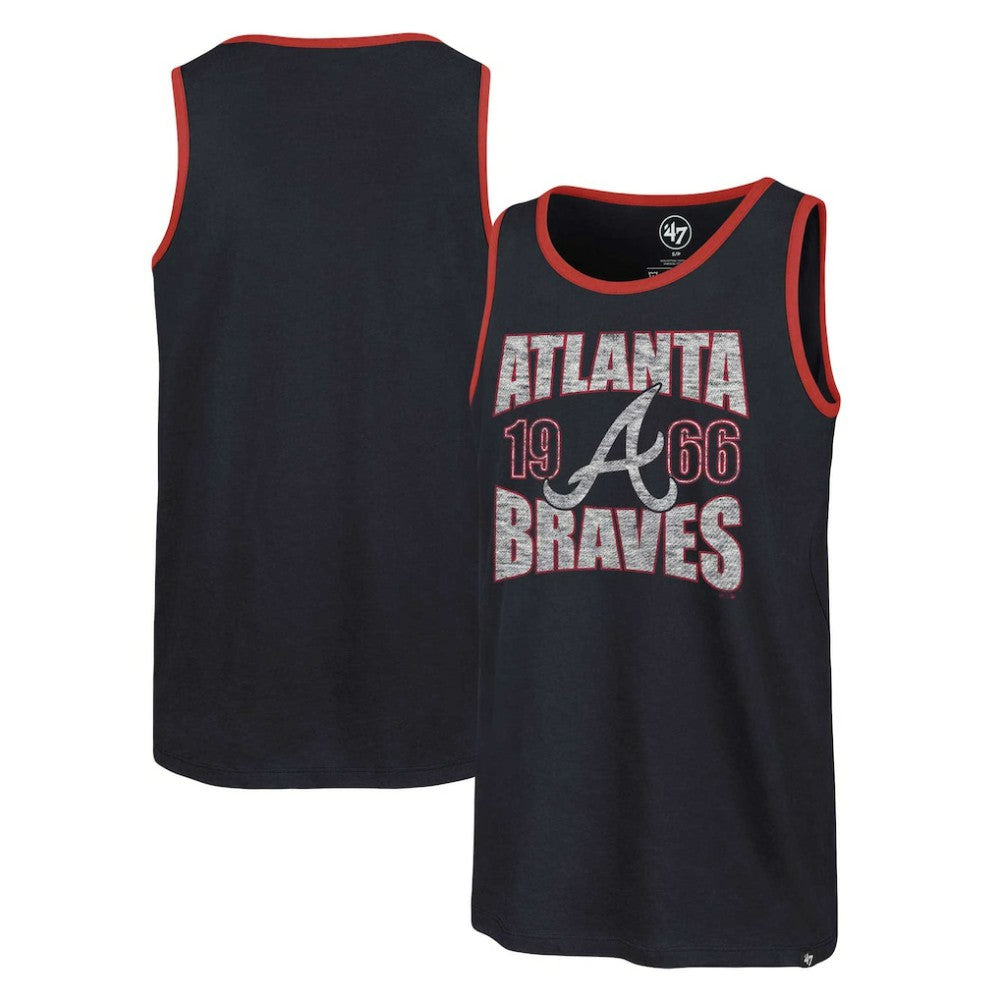 Atlanta Braves Upload Franklin Tank Top Navy