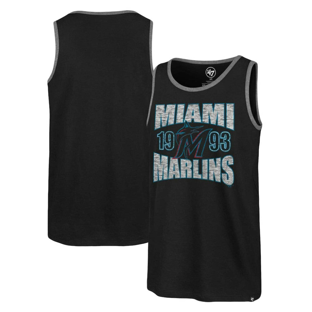 Miami Marlins Upload Franklin Tank Top Black
