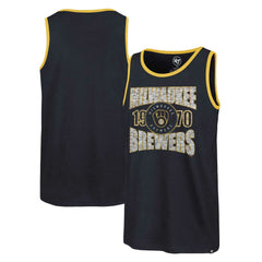 Milwaukee Brewers Upload Franklin Tank Top Navy
