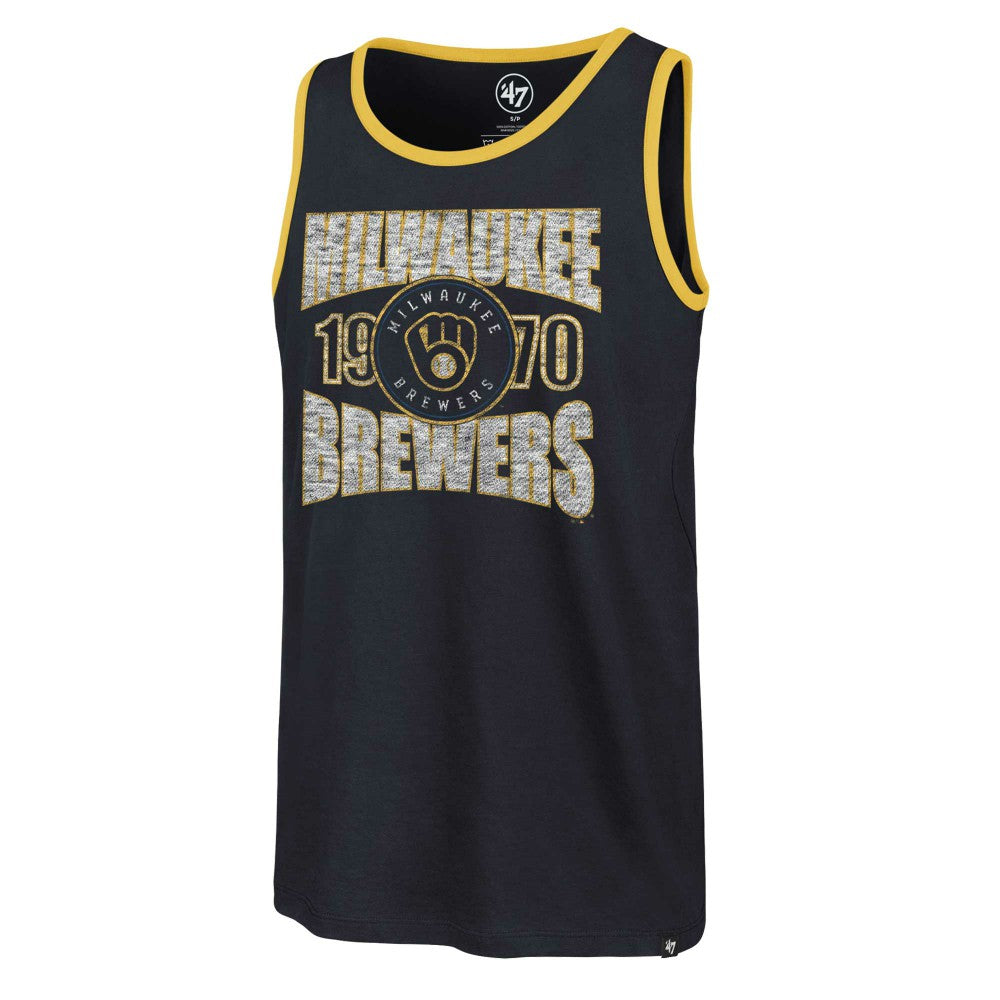 Milwaukee Brewers Upload Franklin Tank Top Navy
