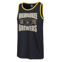 Milwaukee Brewers Upload Franklin Tank Top Navy