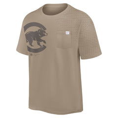 Chicago Cubs Statement Max90 Pocket T-Shirt Khaki
