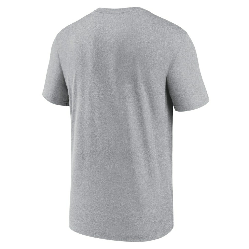 St. Louis Cardinals Arch Baseball Stack Performance T-Shirt Heather Charcoal