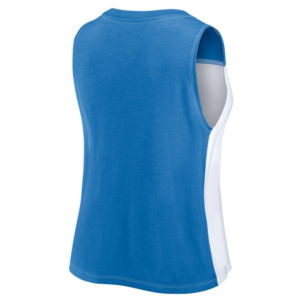 Chicago Cubs Women's Color-Block Tank Top Royal/White