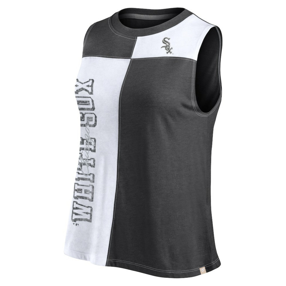 Chicago White Sox Women's Color-Block Tank Top Black/White