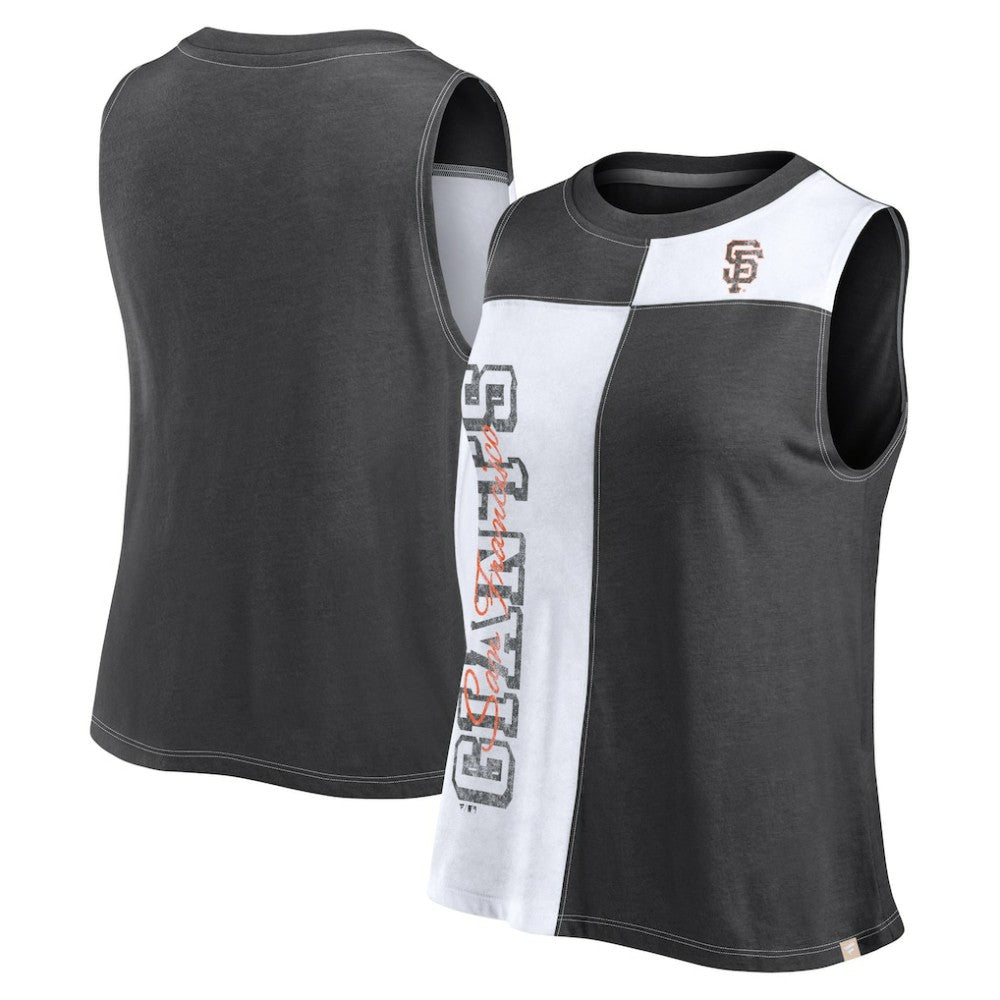 San Francisco Giants Women's Color-Block Tank Top Black/White