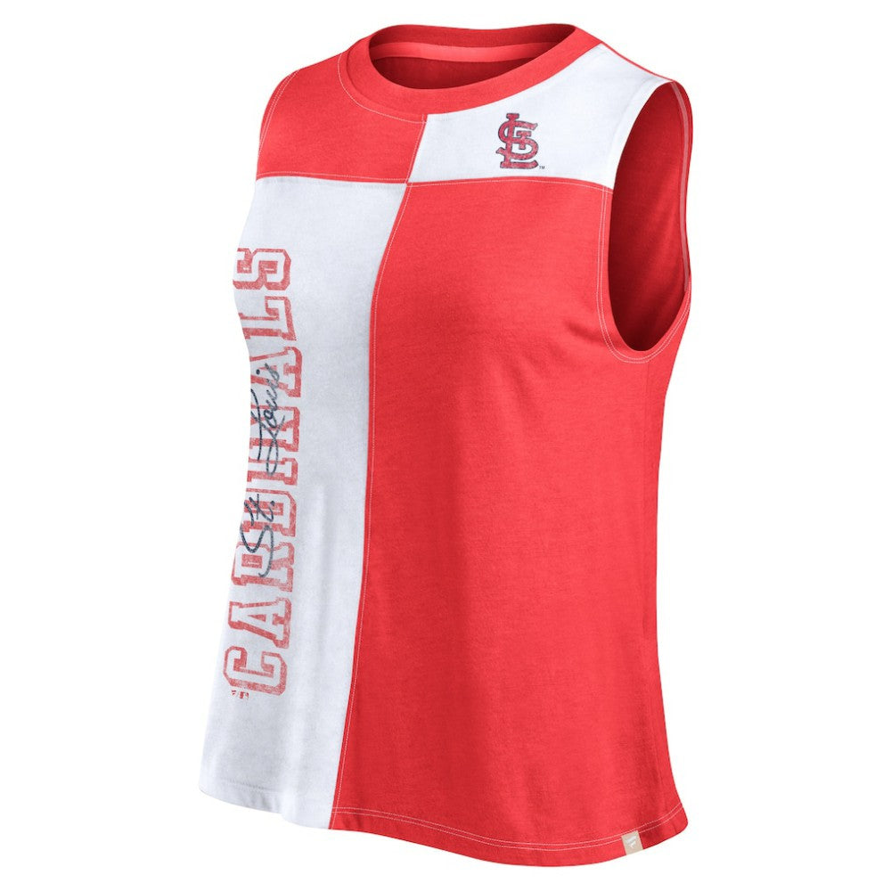 St. Louis Cardinals Women's Color-Block Tank Top Red/White
