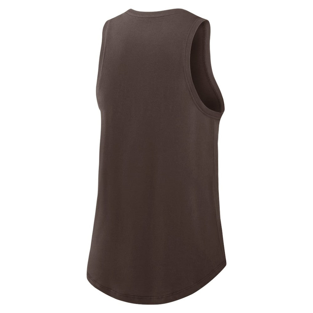 San Diego Padres Women's Legacy Icon High Neck Dri-FIT Tank Top Brown