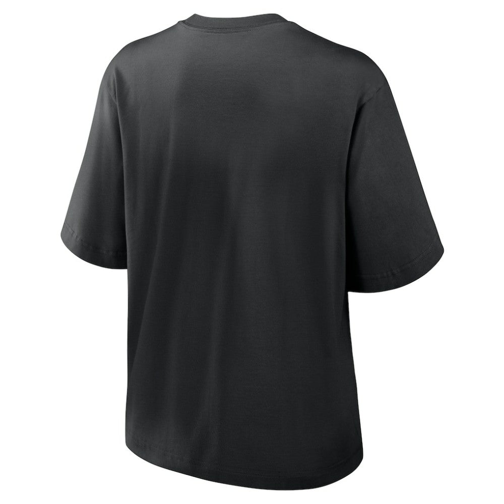 Chicago White Sox Women's Knockout Boxy T-Shirt Black