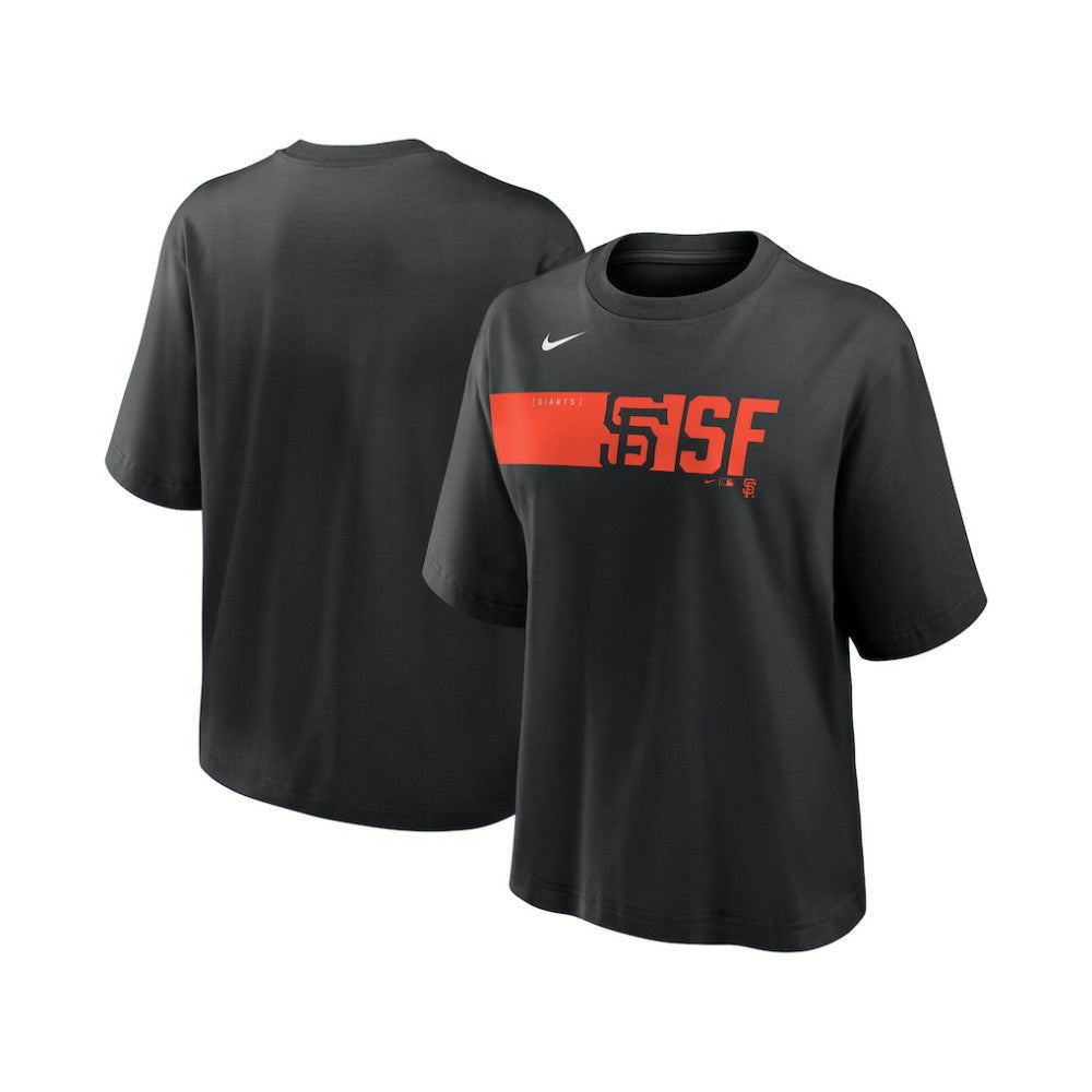San Francisco Giants Women's Knockout Boxy T-Shirt Black