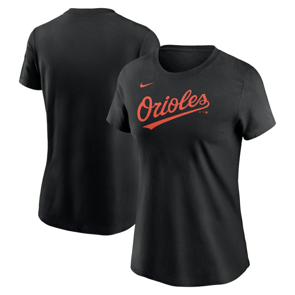 Baltimore Orioles Women's Wordmark T-Shirt Black