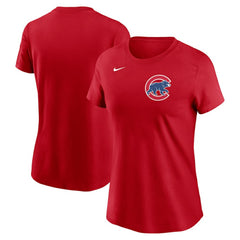 Chicago Cubs Women's Wordmark T-Shirt Red
