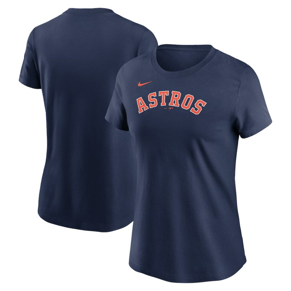 Houston Astros Women's Wordmark T-Shirt Navy