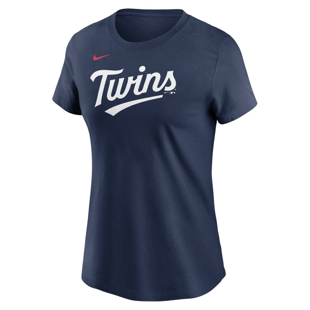 Minnesota Twins Women's Wordmark T-Shirt Navy