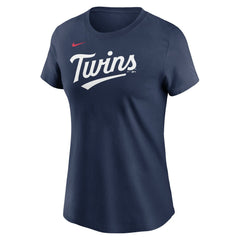 Minnesota Twins Women's Wordmark T-Shirt Navy