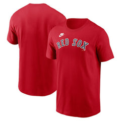 Boston Red Sox Cooperstown Collection Wordmark T-Shirt Red