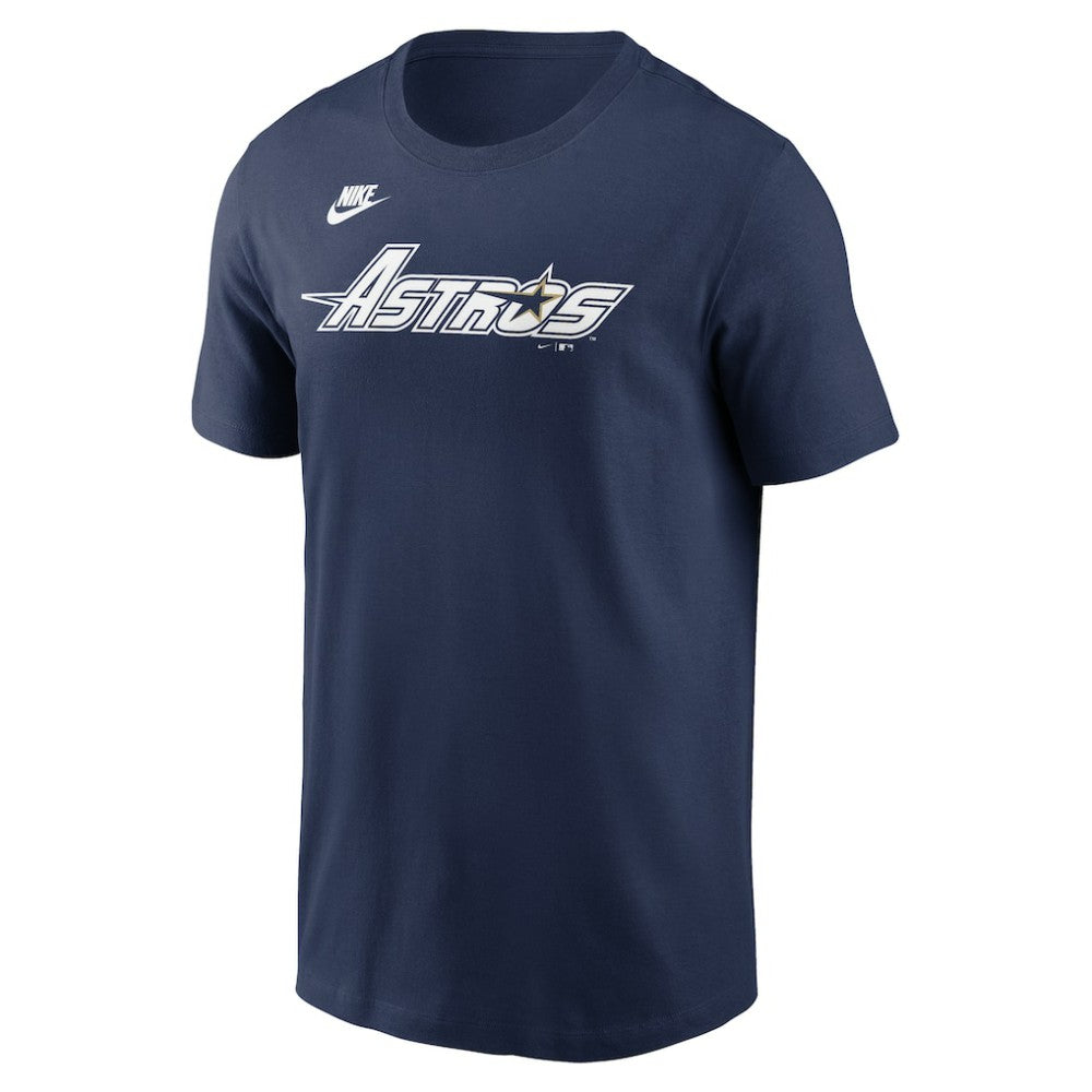 Houston Astros Cooperstown Collection Wordmark T-Shirt Navy