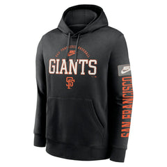 San Francisco Giants Cooperstown Collection Splitter Club Fleece Pullover Hoodie Black
