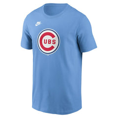 Chicago Cubs Cooperstown Collection T-Shirt Light Blue